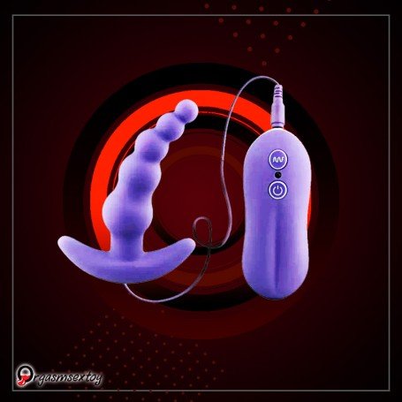 VIBRATING ANAL PLUG BEADS PROSTATE MASSAGER AD-028