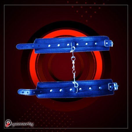 Premium Leather Naughty Nurse Wrist Cuffs Bondage Gear BDSM-021