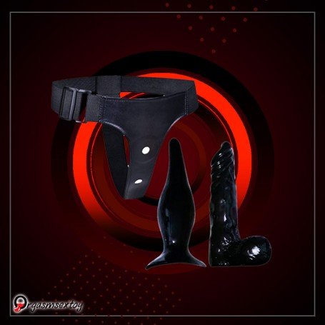 Strap-on Dildo With Anal Butt Plug SO-023