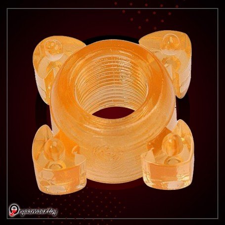 Transparent 4 Tube FingerCock Ring CR-010