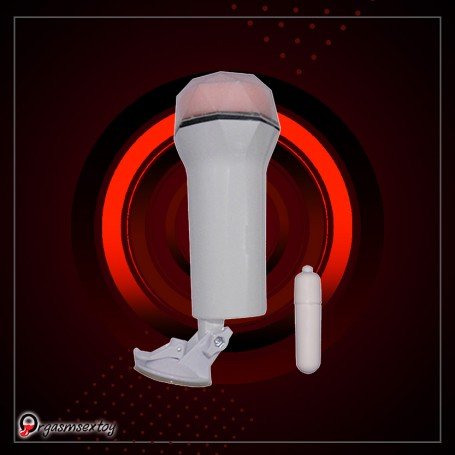 Super Soft Vibrating Male Stroker With Suction MS-048