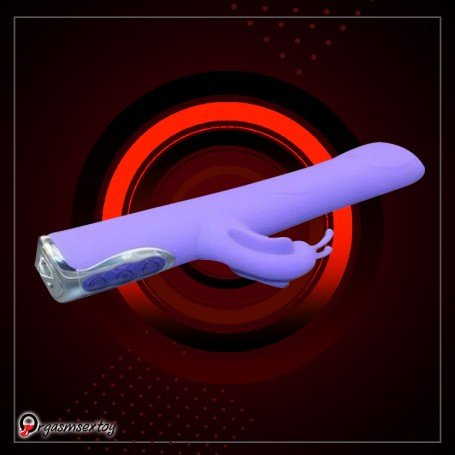 Black T- Transfer Beads Stick Rabbit Vibrator RV-021