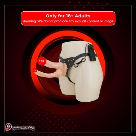 Baile Vibrating Strap-on Double Dildo with Realistic Balls SO-034